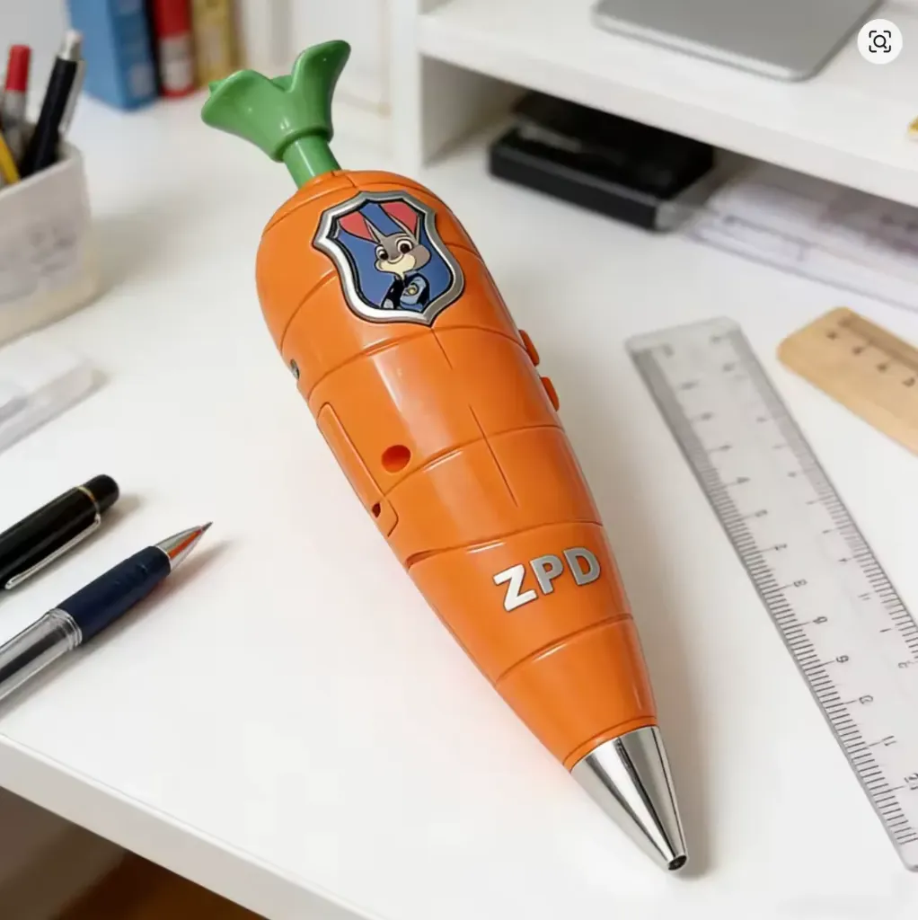 Pluma de Zanahoria con Grabadora - Zootopia