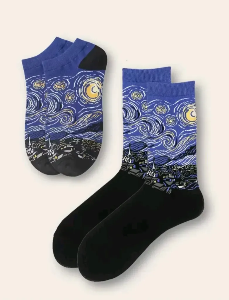 [P-00076] 2 Pares calcetines Van Gogh